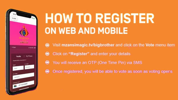 How to Register to Vote for Big Brother Mzansi on Web and Mobile