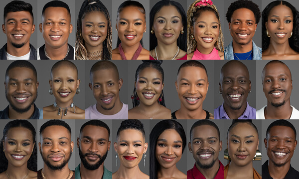 The 23 housemates of Big Brother Mzansi Season 6 Bazozwa in 2026