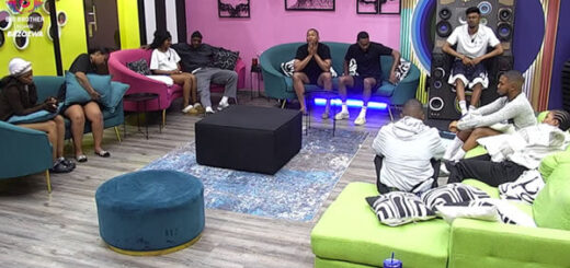 Big Brother Mzansi Bazozwa housemates during the Week 8 nominations
