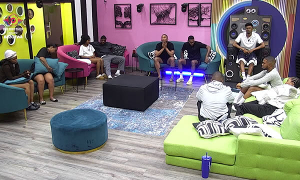 Big Brother Mzansi Bazozwa housemates during the Week 8 nominations