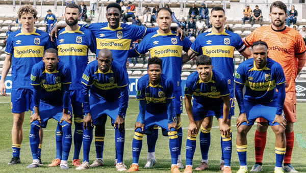 Cape Town City FC starting 11 against Leicesterford City on Wednesday 2 September 2026